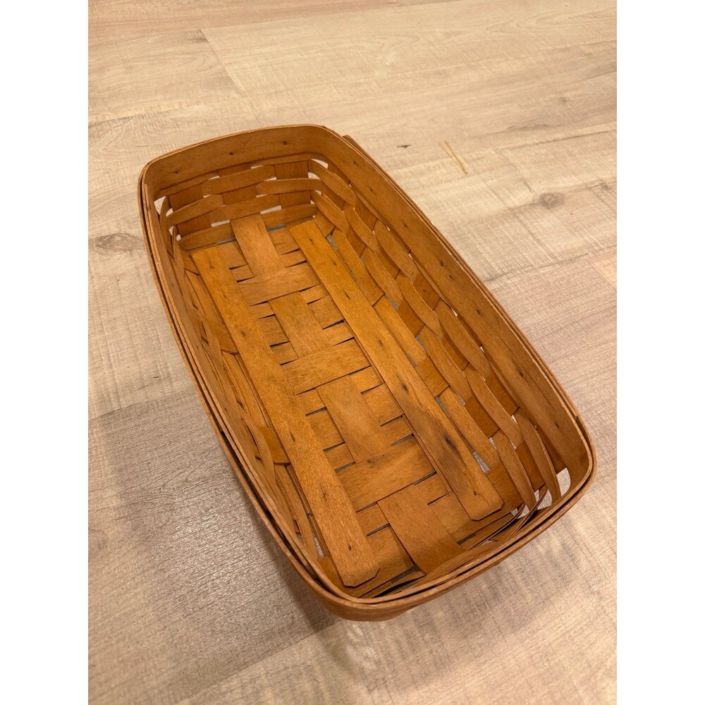 Vintage Longaberger Long Basket 1995 Handwoven